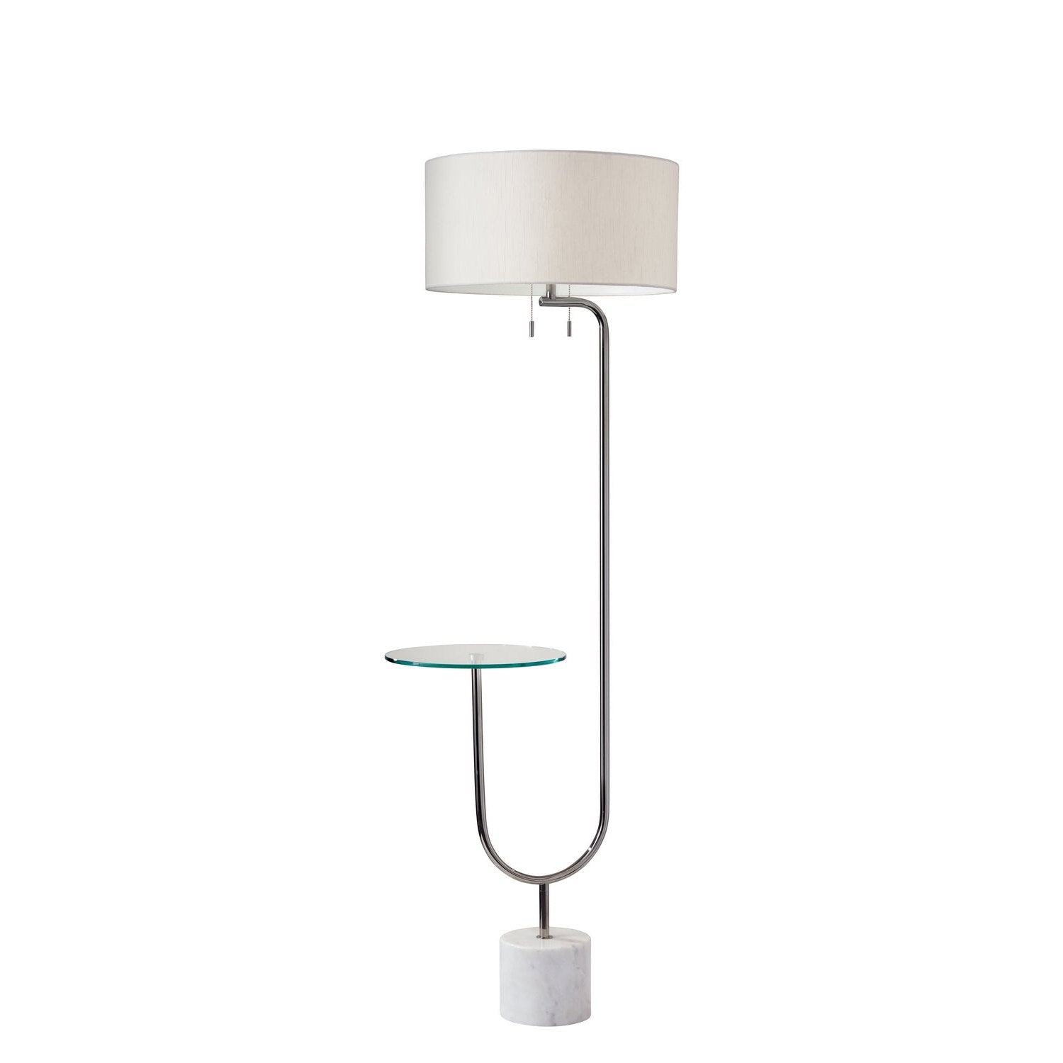 Adesso Home - 5426-22 - Two Light Floor Lamp - Sloan - White Marble