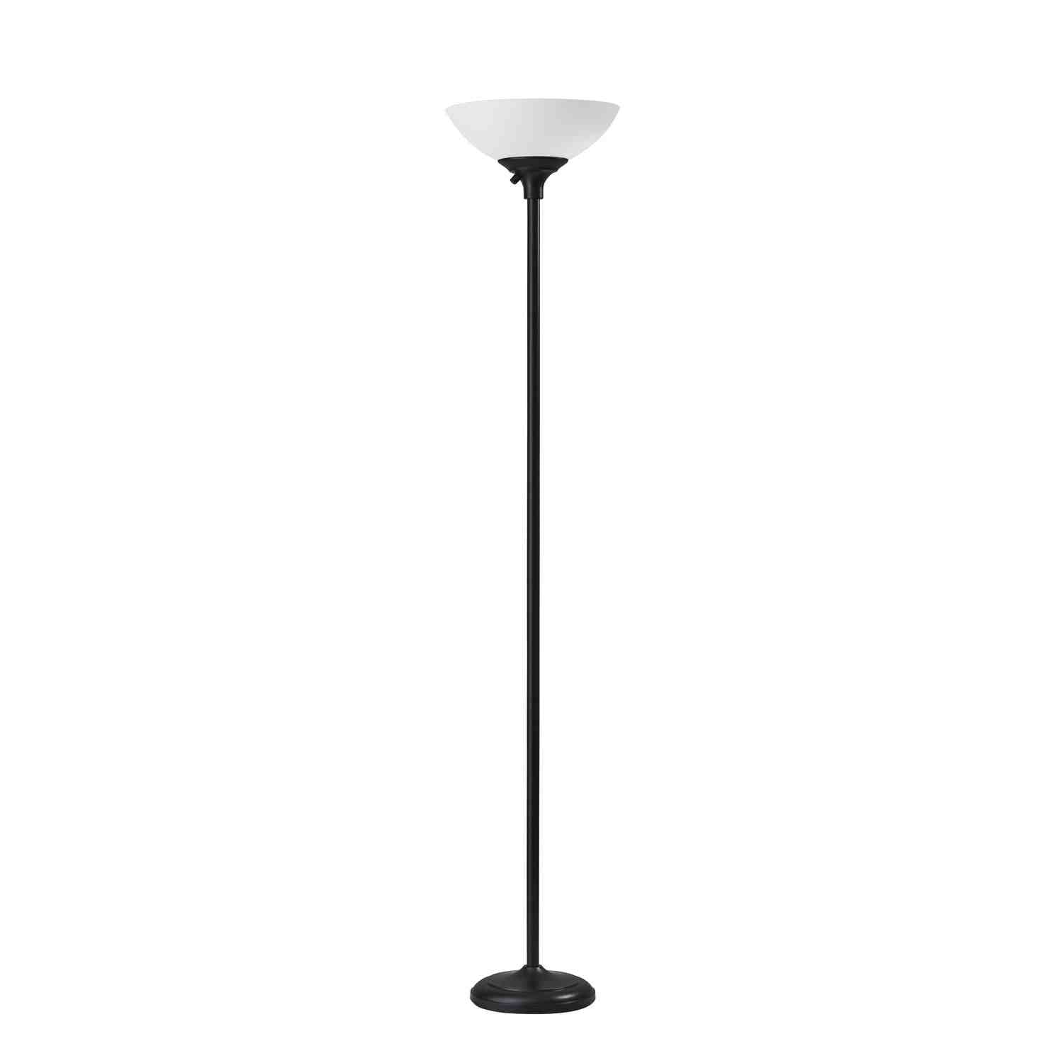 Adesso Home - 7506-01 - Two Light Torchiere - Glenn - Black