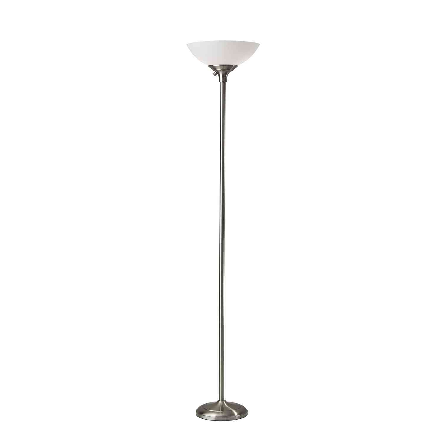 Adesso Home - 7506-22 - Two Light Torchiere - Glenn - Brushed Steel