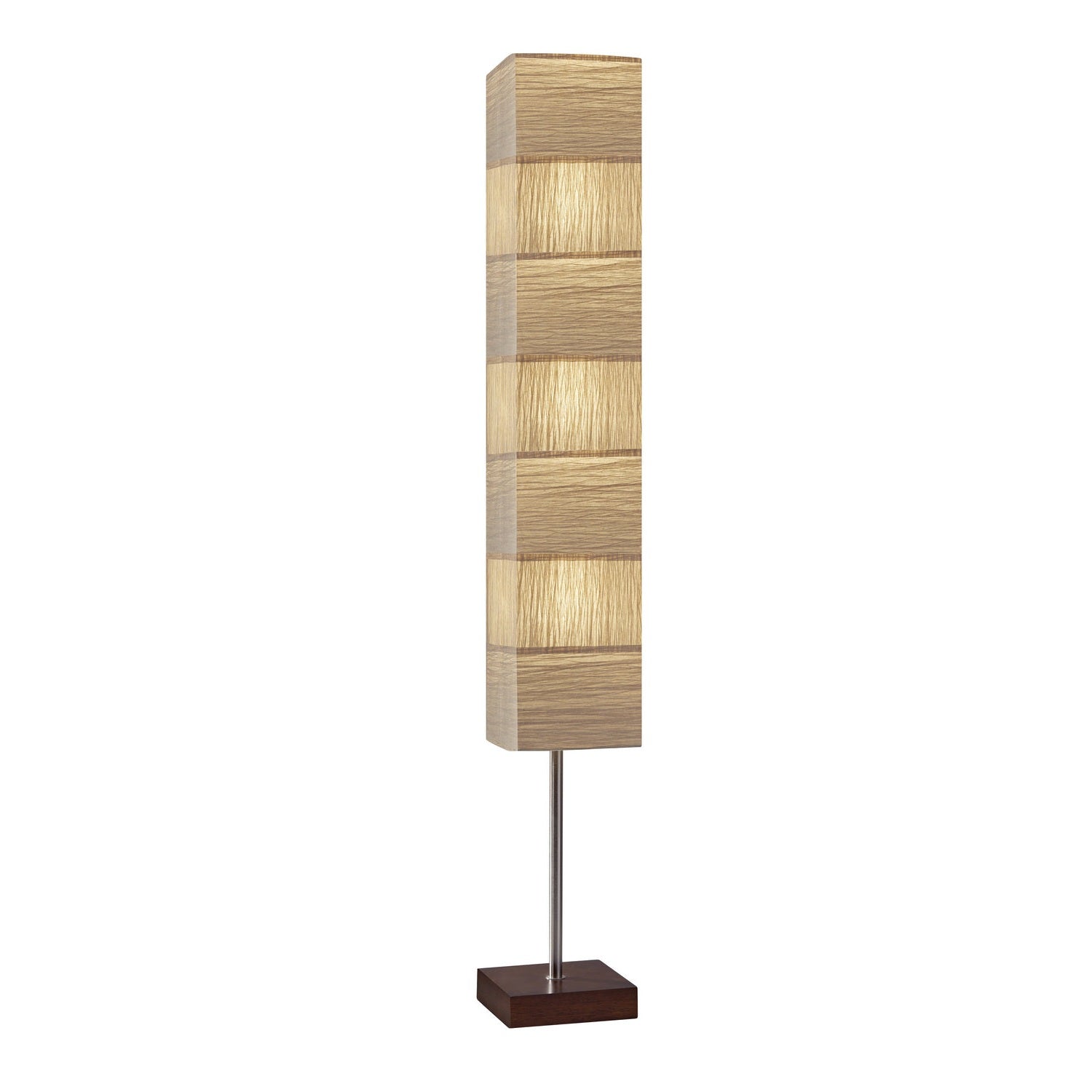Adesso Home - 8027-15 - Three Light Floorchiere - Sahara - Walnut Rubberwood