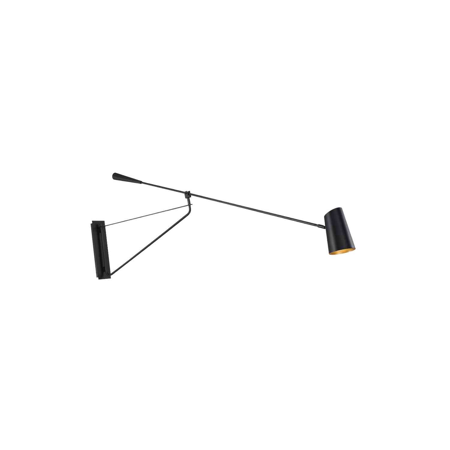 Modern Forms - BL-24959-BK/GO - LED Swing Arm Light - Stylus - Black & Gold