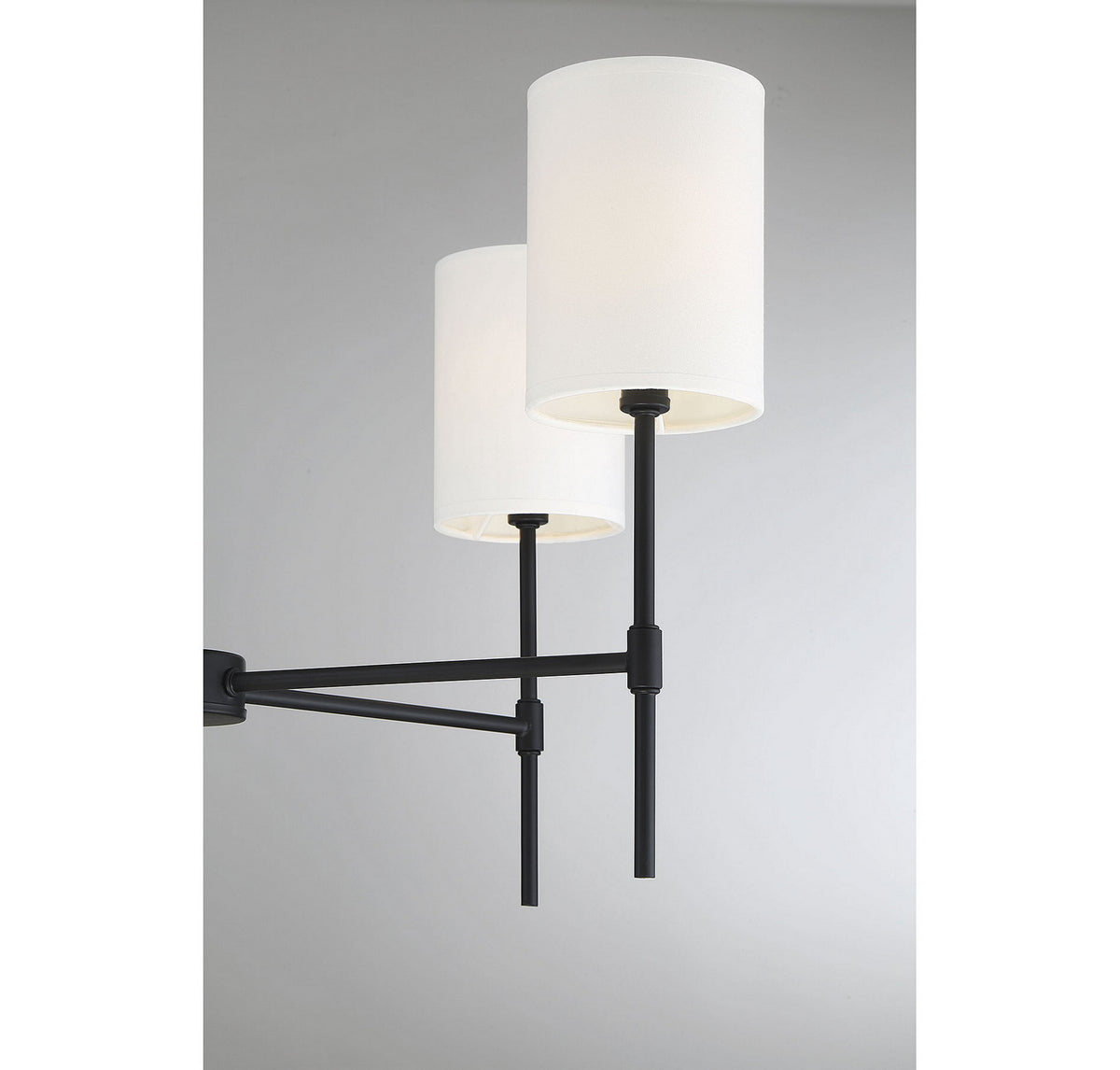 Meridian - M10067MBK - Five Light Chandelier - Mchan - Matte Black