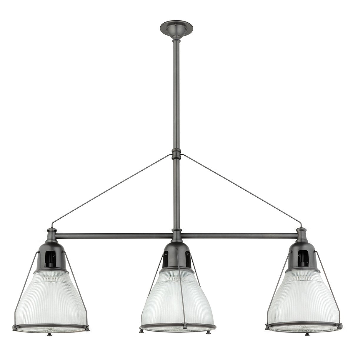 Hudson Valley - 7313-OB - Three Light Island Pendant - Haverhill - Old Bronze