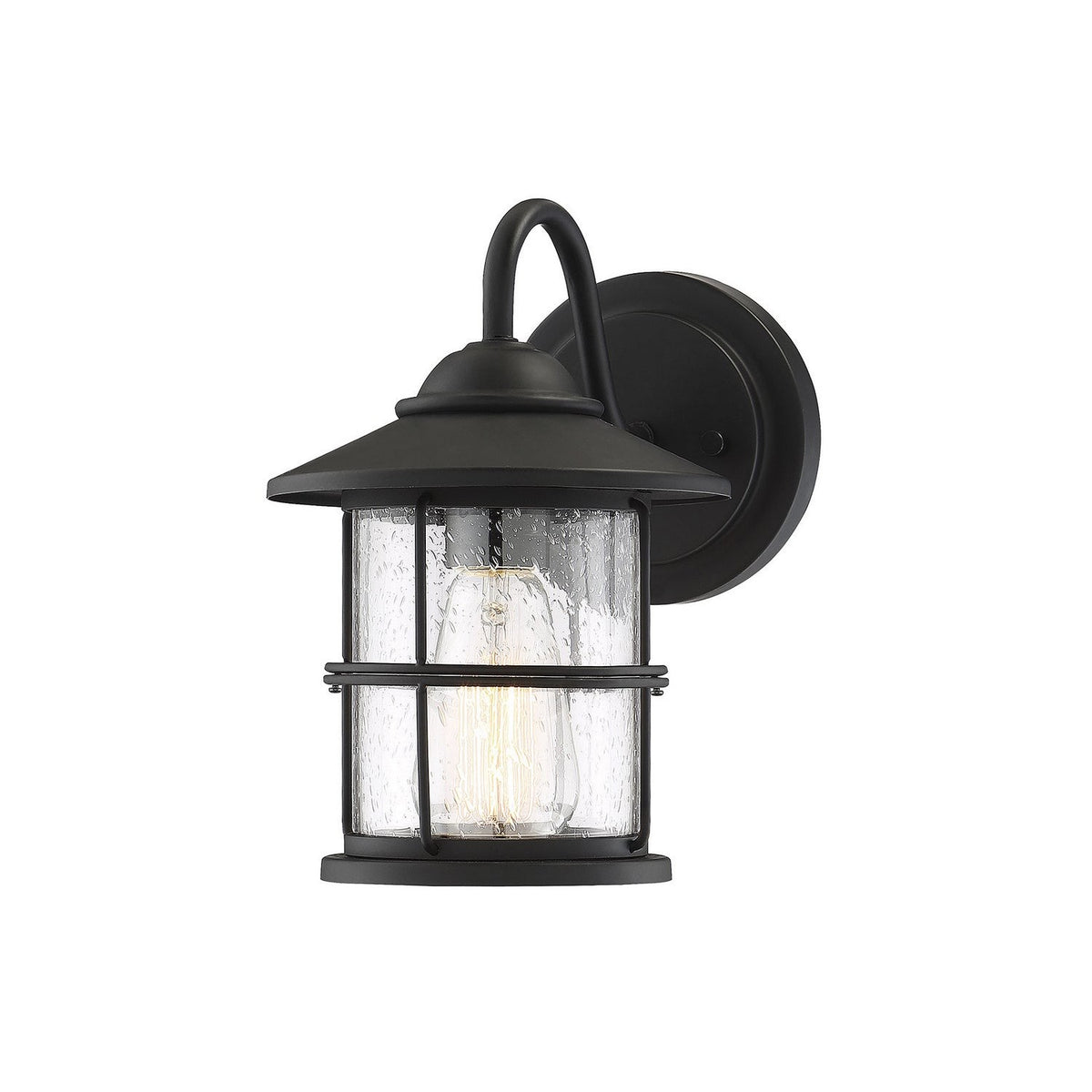 Meridian - M50014BK - One Light Outdoor Wall Sconce - Moutd - Matte Black