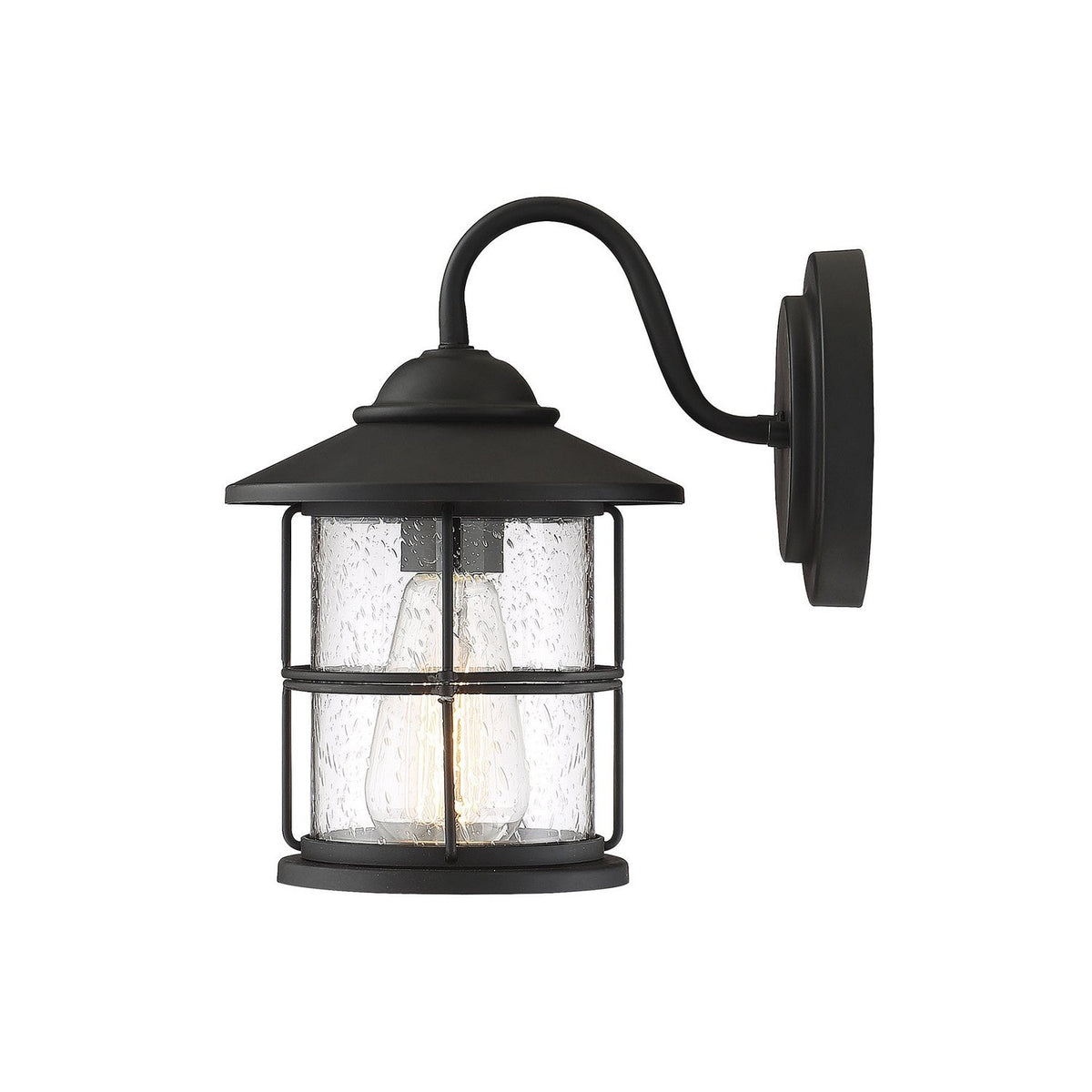 Meridian - M50014BK - One Light Outdoor Wall Sconce - Moutd - Matte Black