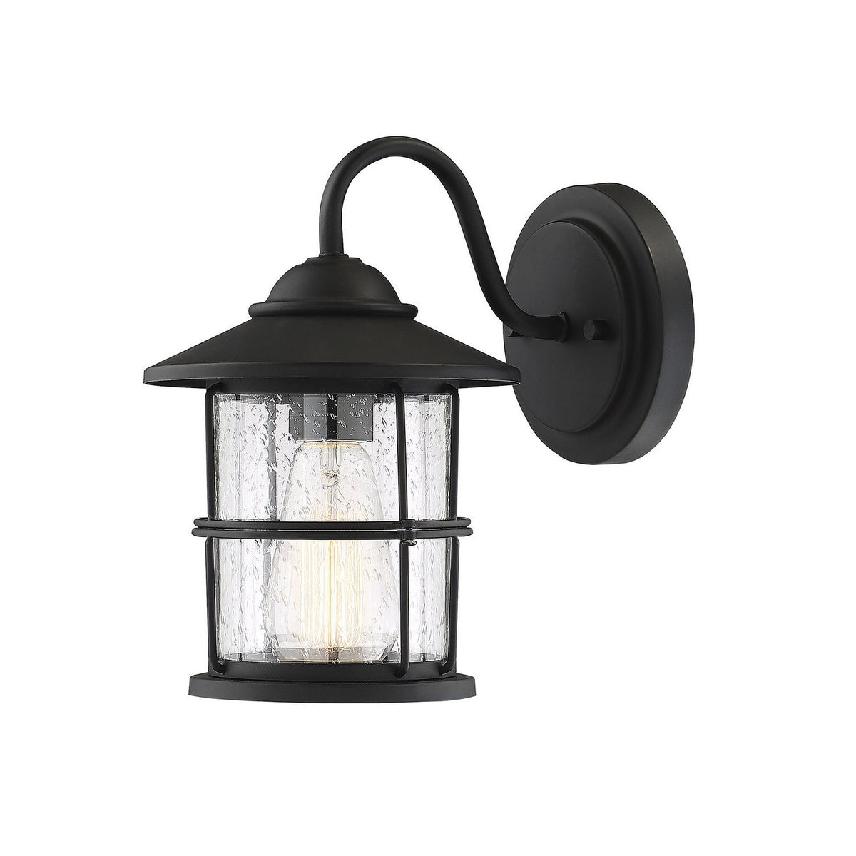 Meridian - M50014BK - One Light Outdoor Wall Sconce - Moutd - Matte Black