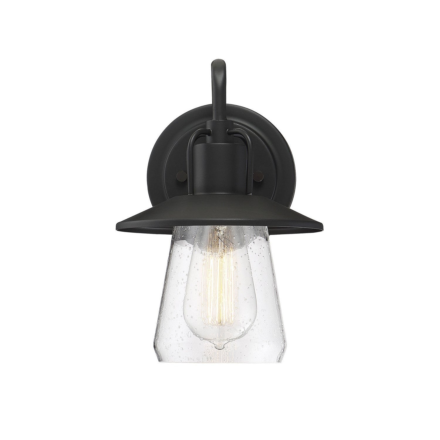 Meridian - M50022BK - One Light Outdoor Wall Sconce - Moutd - Matte Black