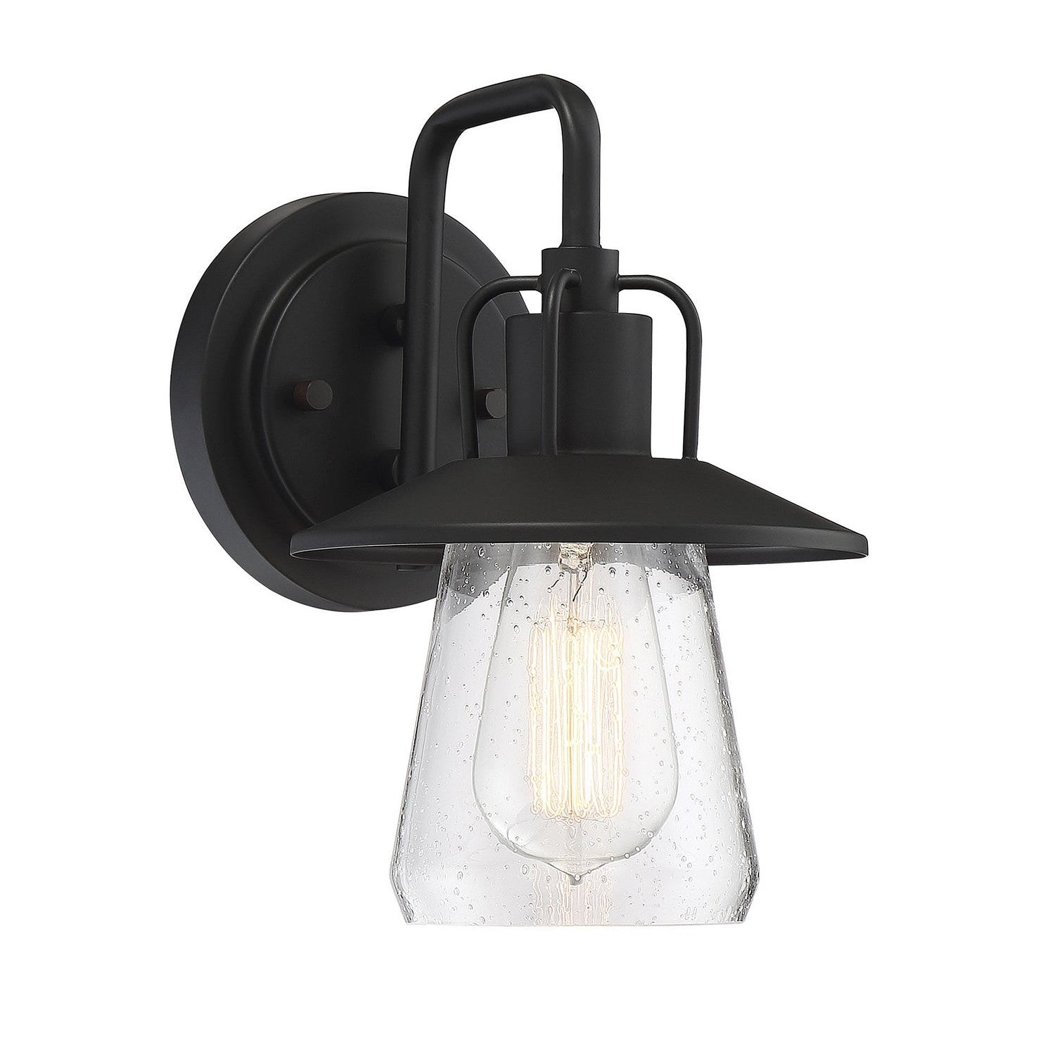 Meridian - M50022BK - One Light Outdoor Wall Sconce - Moutd - Matte Black