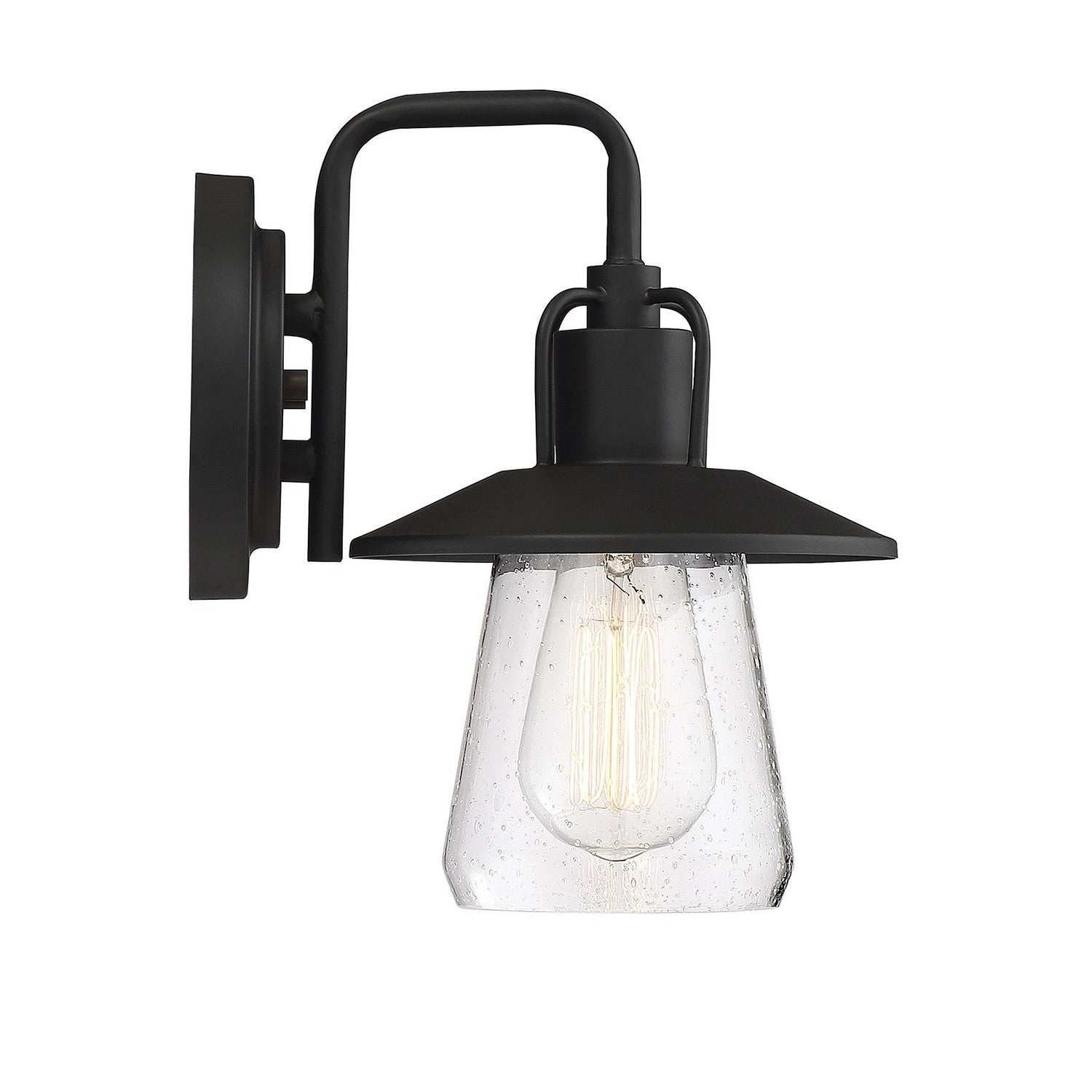 Meridian - M50022BK - One Light Outdoor Wall Sconce - Moutd - Matte Black