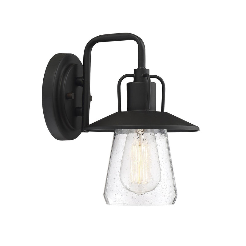 Meridian - M50022BK - One Light Outdoor Wall Sconce - Moutd - Matte Black