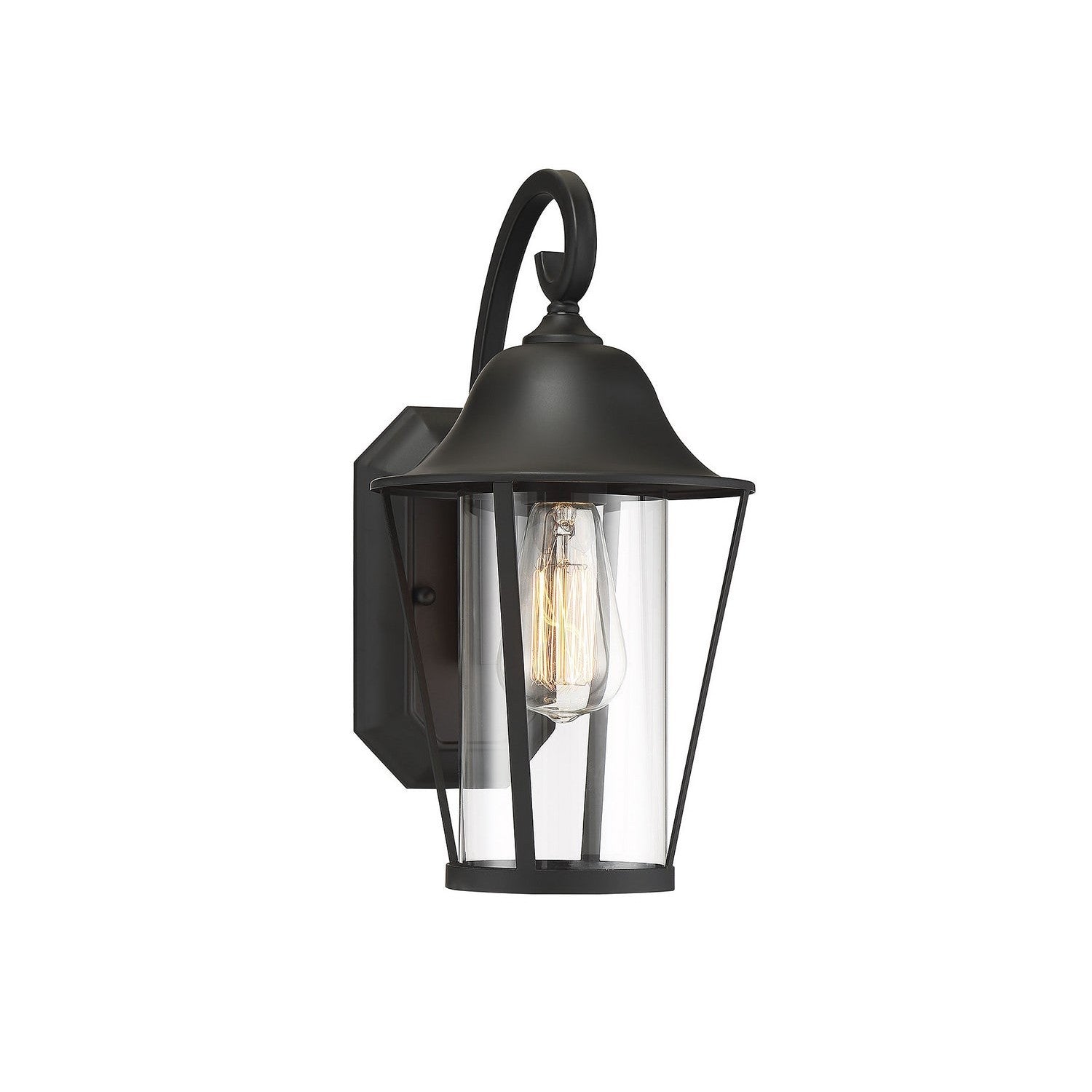 Meridian - M50023BK - One Light Outdoor Wall Sconce - Moutd - Matte Black