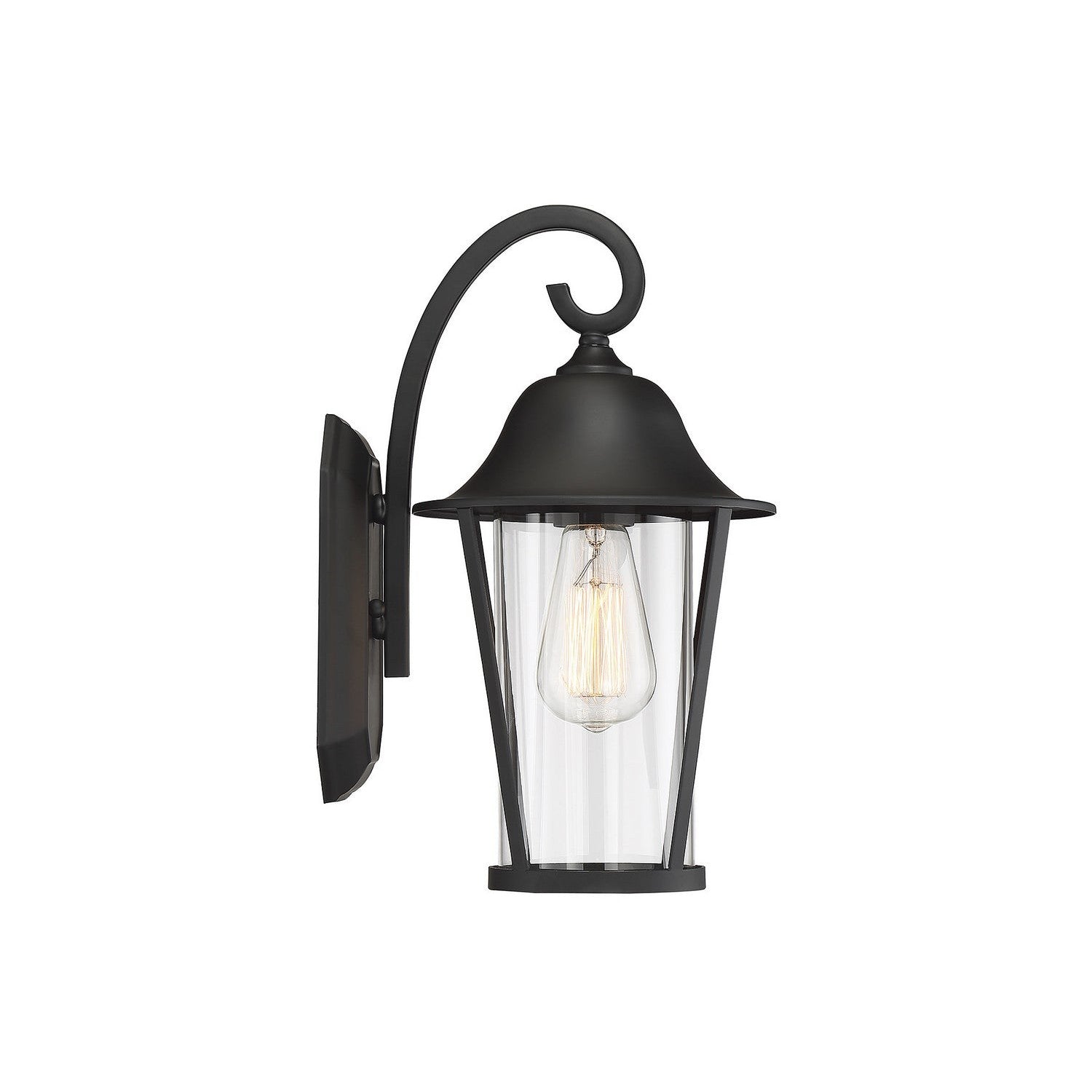 Meridian - M50023BK - One Light Outdoor Wall Sconce - Moutd - Matte Black