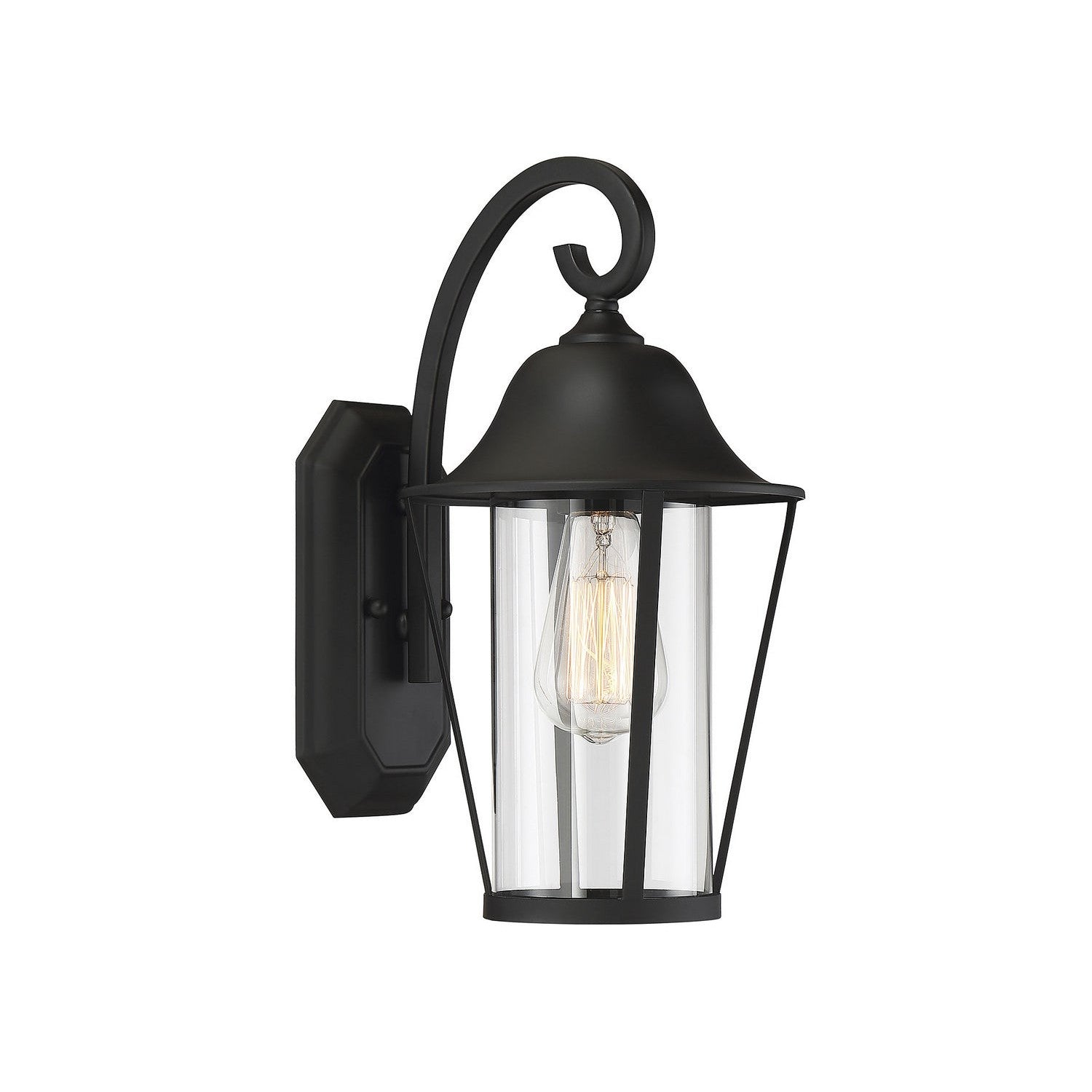 Meridian - M50023BK - One Light Outdoor Wall Sconce - Moutd - Matte Black