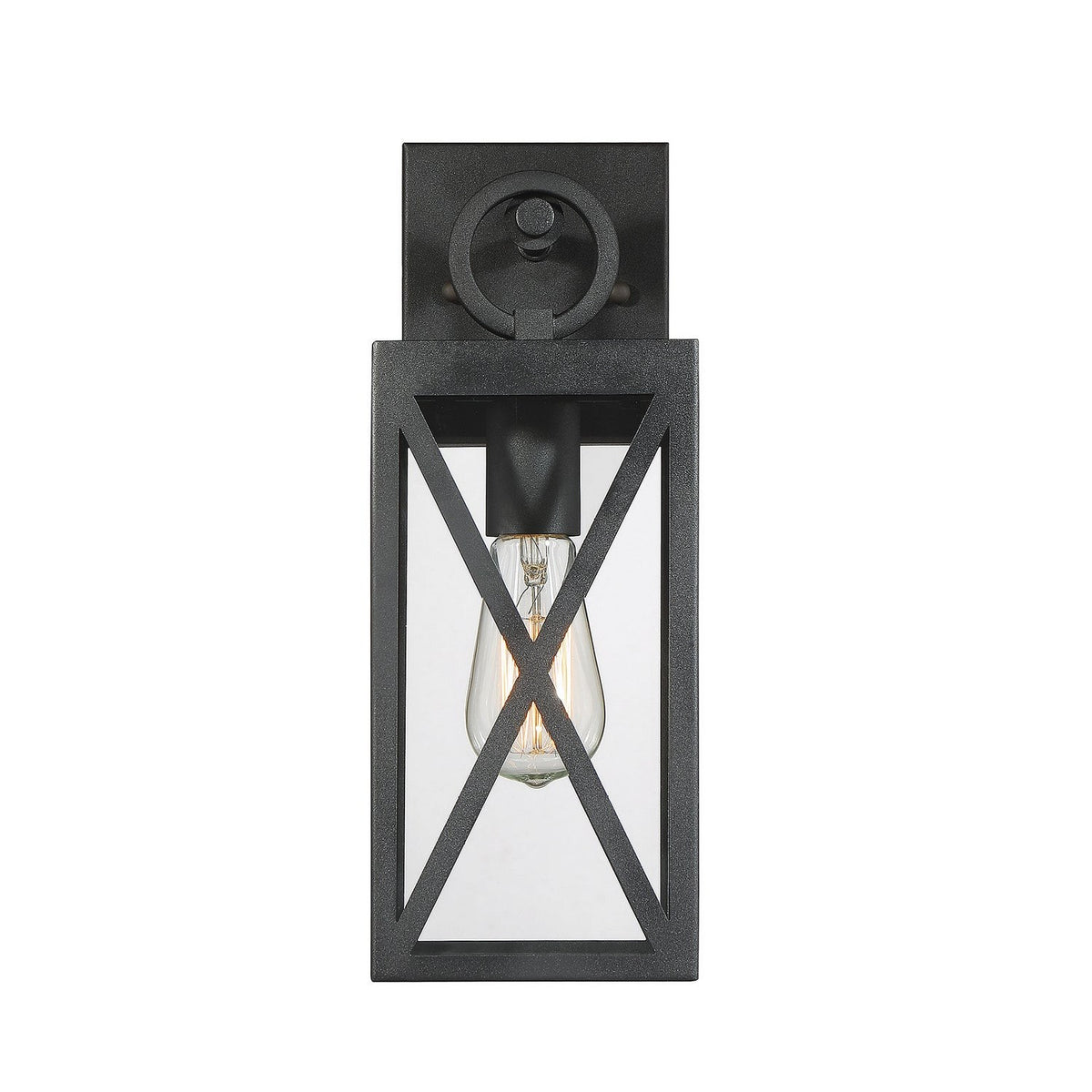 Meridian - M50027BK - One Light Outdoor Wall Sconce - Moutd - Black