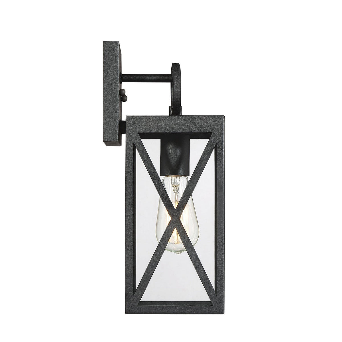 Meridian - M50027BK - One Light Outdoor Wall Sconce - Moutd - Black