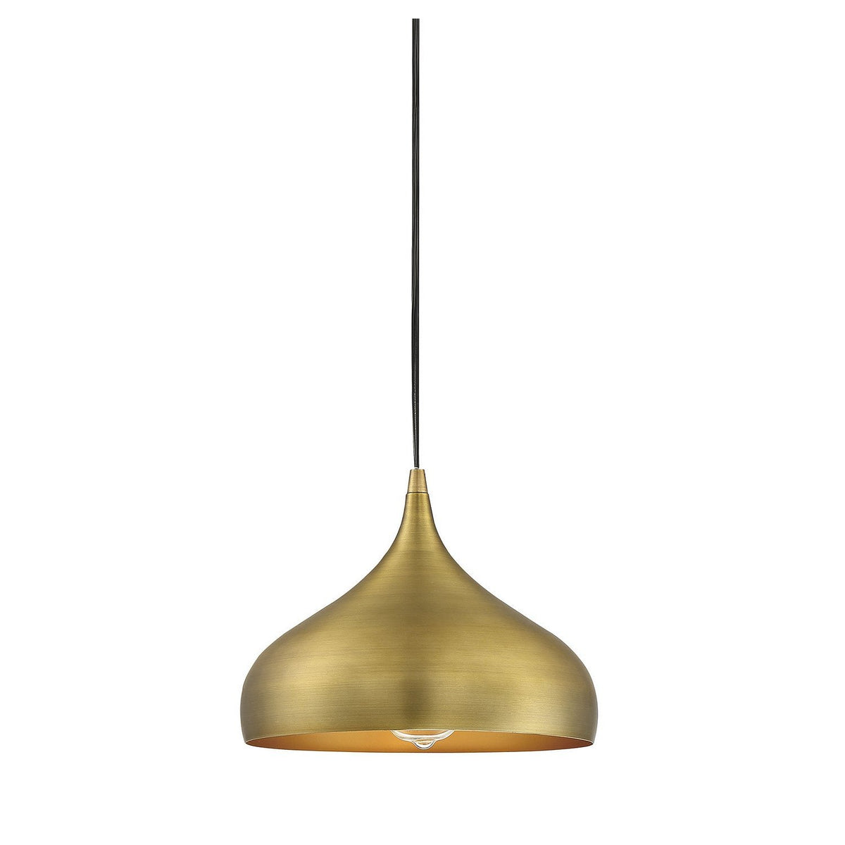 Meridian - M70075NB - One Light Mini Pendant - Mmin2 - Natural Brass