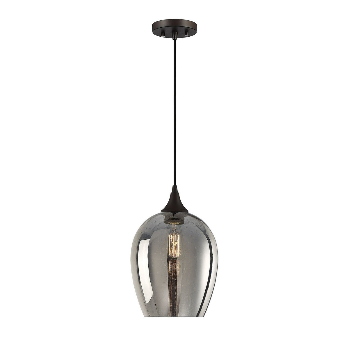 Meridian - M70076ORB - One Light Mini Pendant - Mmin2 - Oil Rubbed Bronze
