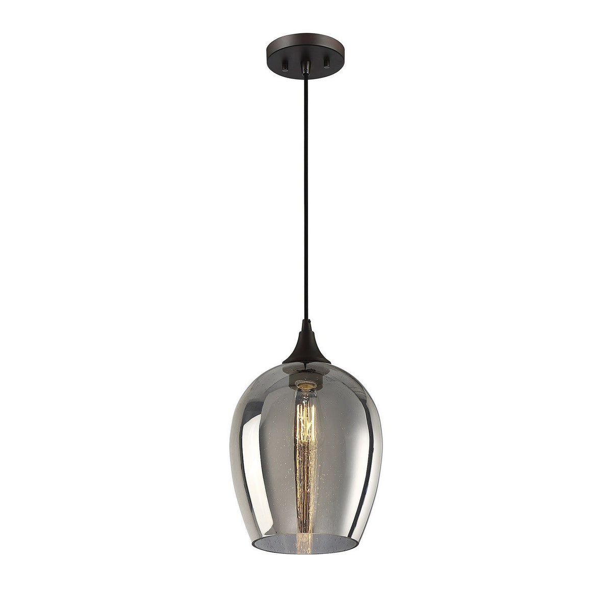 Meridian - M70076ORB - One Light Mini Pendant - Mmin2 - Oil Rubbed Bronze