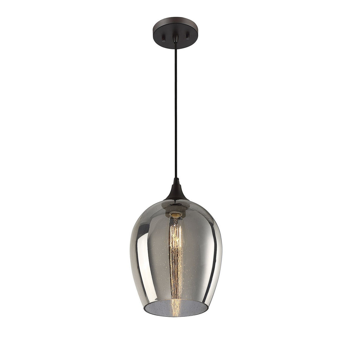 Meridian - M70076ORB - One Light Mini Pendant - Mmin2 - Oil Rubbed Bronze