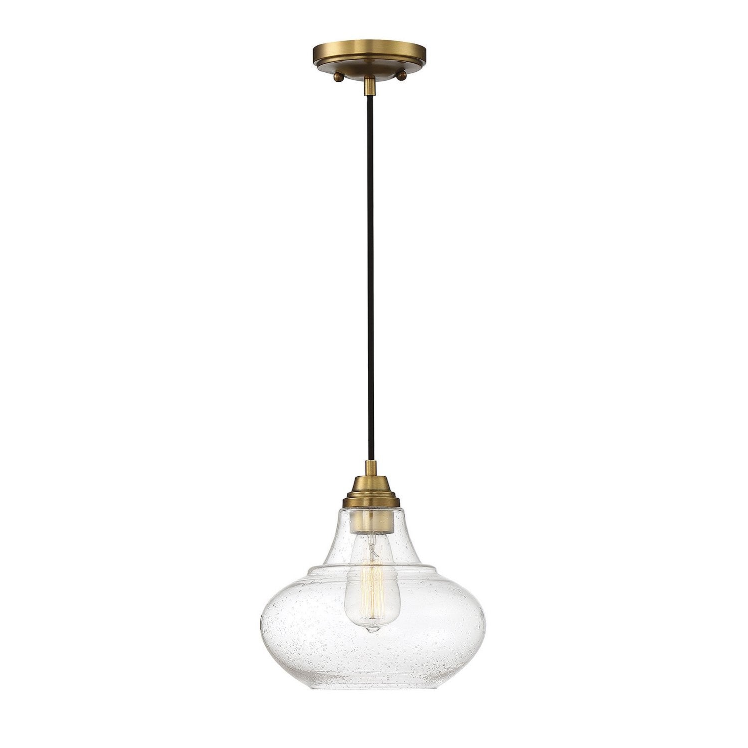 Meridian - M70080NB - One Light Mini Pendant - Mmin2 - Natural Brass