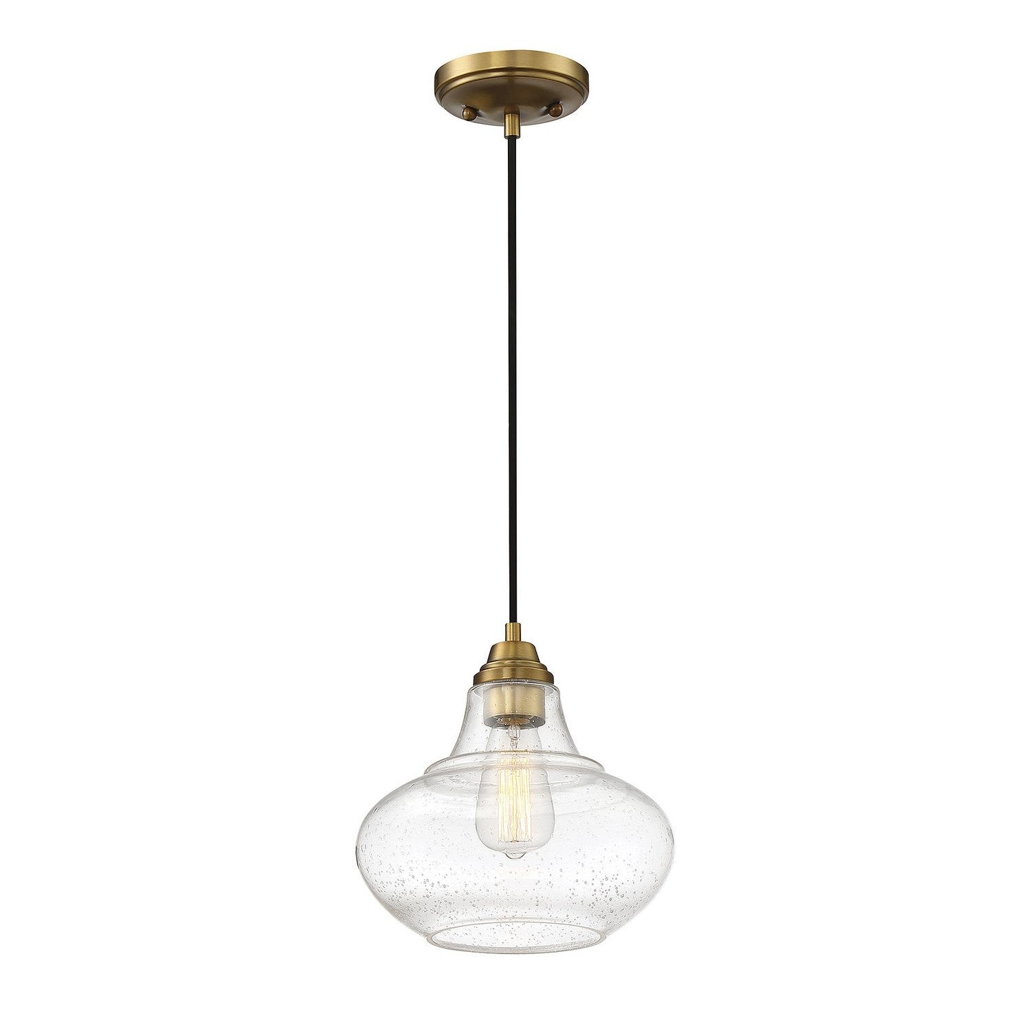 Meridian - M70080NB - One Light Mini Pendant - Mmin2 - Natural Brass