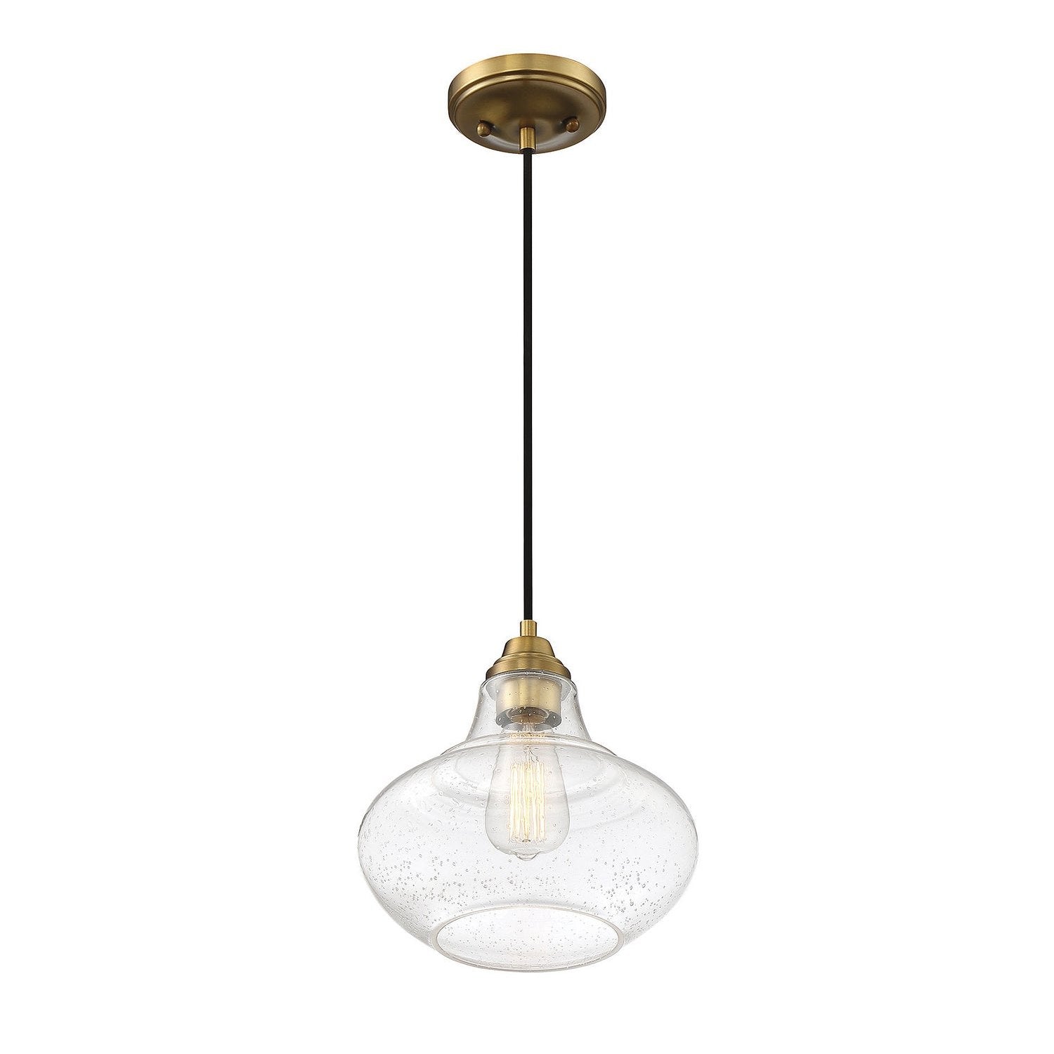 Meridian - M70080NB - One Light Mini Pendant - Mmin2 - Natural Brass