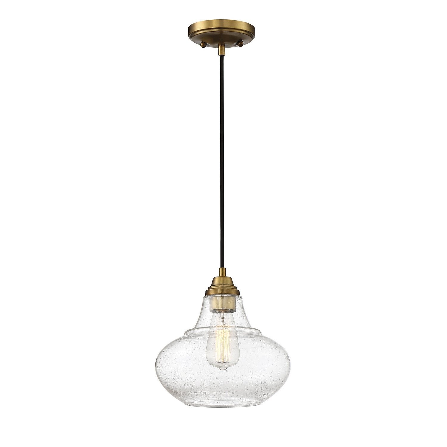 Meridian - M70080NB - One Light Mini Pendant - Mmin2 - Natural Brass