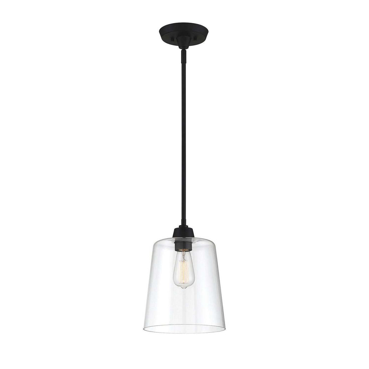Meridian - M70081MBK - One Light Pendant - Mpend - Matte Black