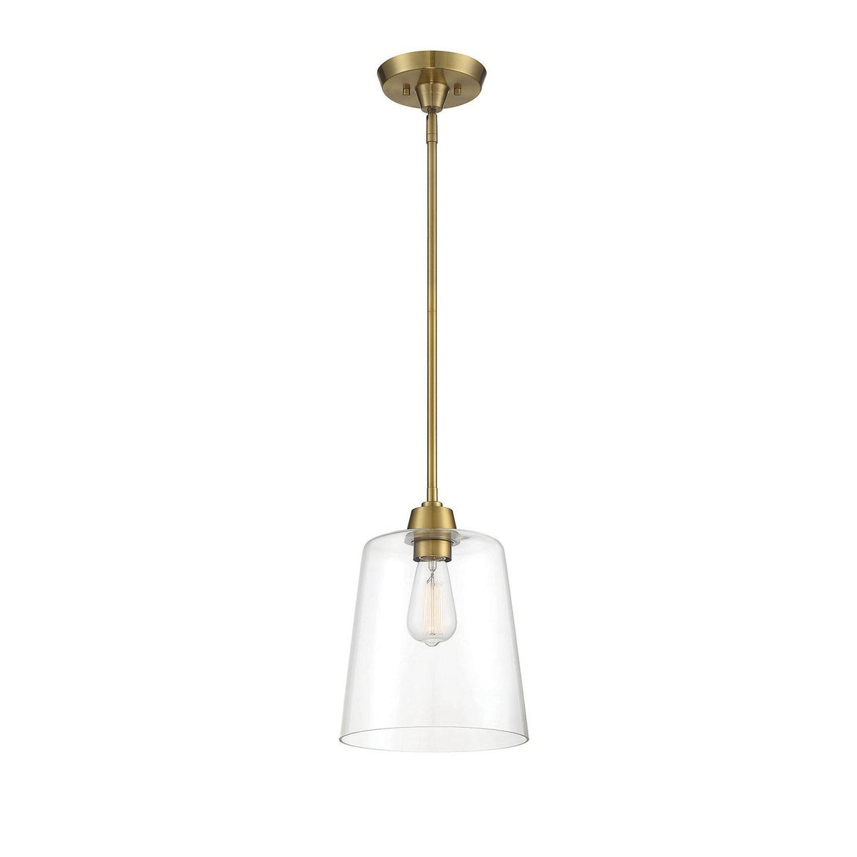 Meridian - M70081NB - One Light Pendant - Mpend - Natural Brass
