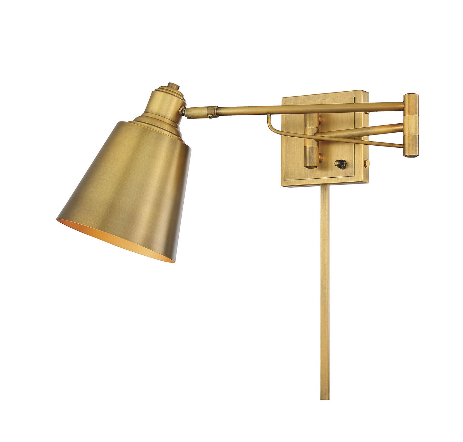 Meridian - M90047NB - One Light Wall Sconce - Mscon - Natural Brass