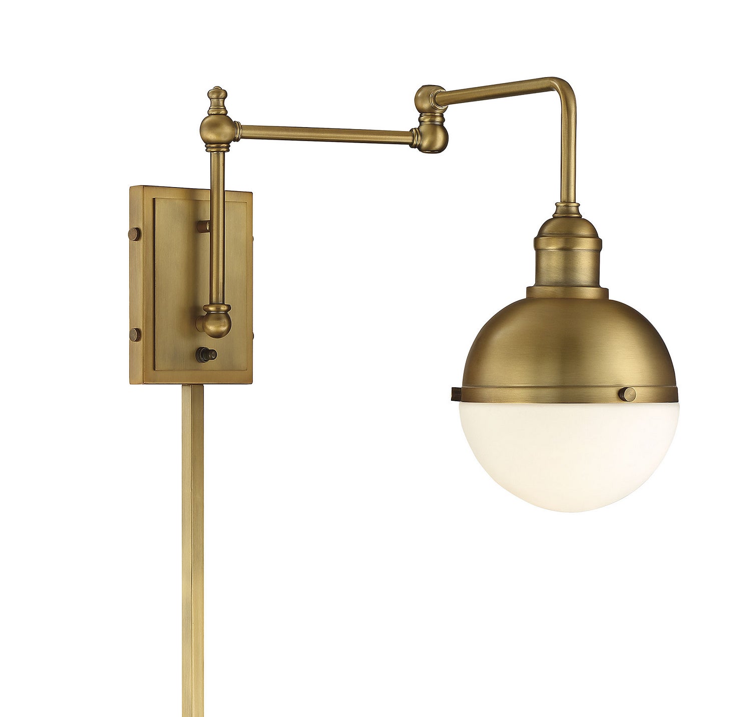 Meridian - M90052NB - One Light Wall Sconce - Mscon - Natural Brass
