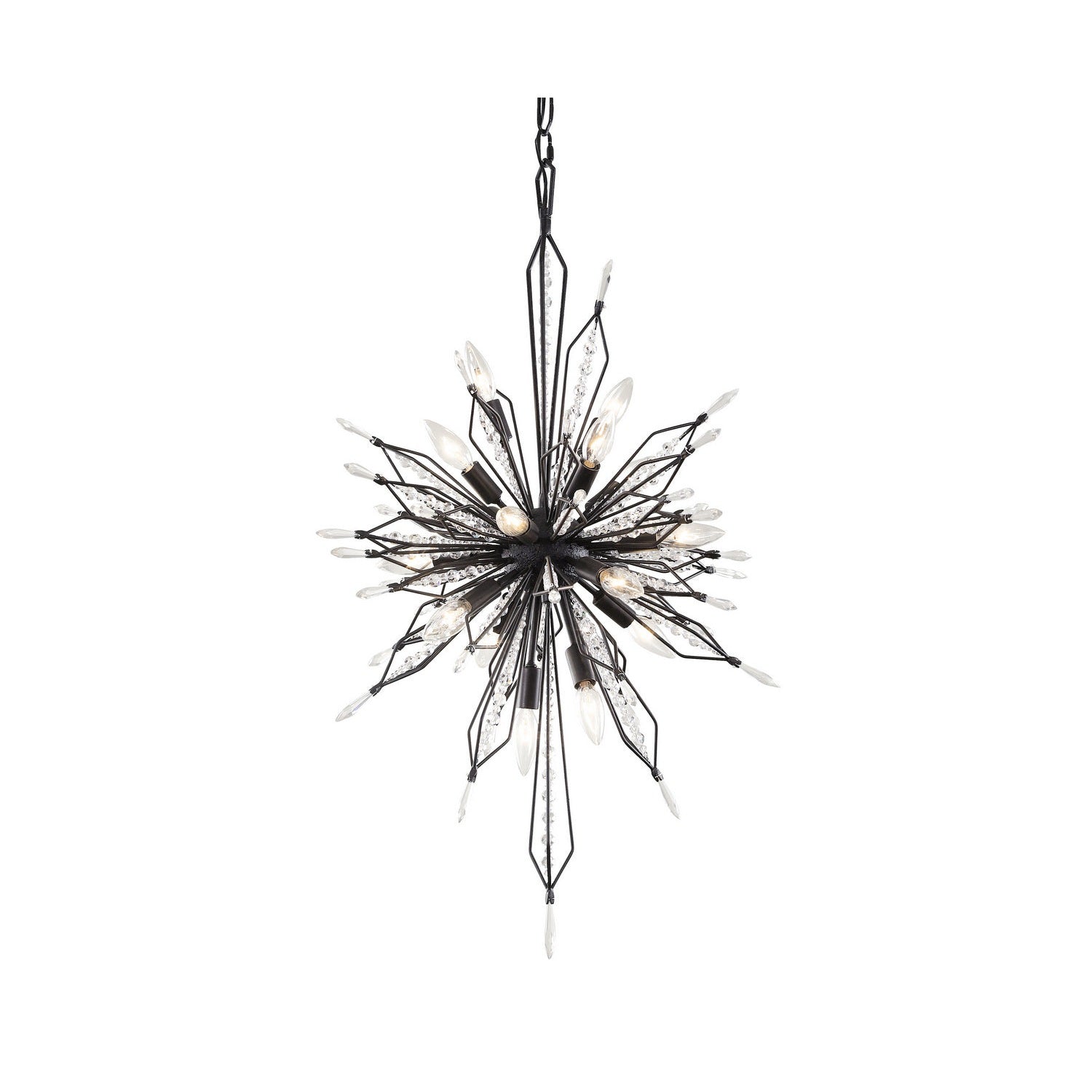 Varaluz - 311F16CB - 16 Light Foyer Pendant - Orbital - Carbon