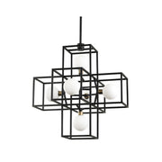 Varaluz - 325P06CBHG - Six Light Pendant - Plaza - Carbon/Havana Gold