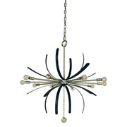 Framburg - 5432 SP/MBLACK - Ten Light Chandelier - Victoria - Satin Pewter w/Matte Black