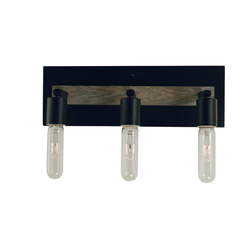 Framburg - 5438 MBLACK - Three Light Wall Sconce - Loft - Matte Black