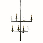 Framburg - 5458 MBLACK - Eight Light Foyer Chandelier - Muse - Matte Black