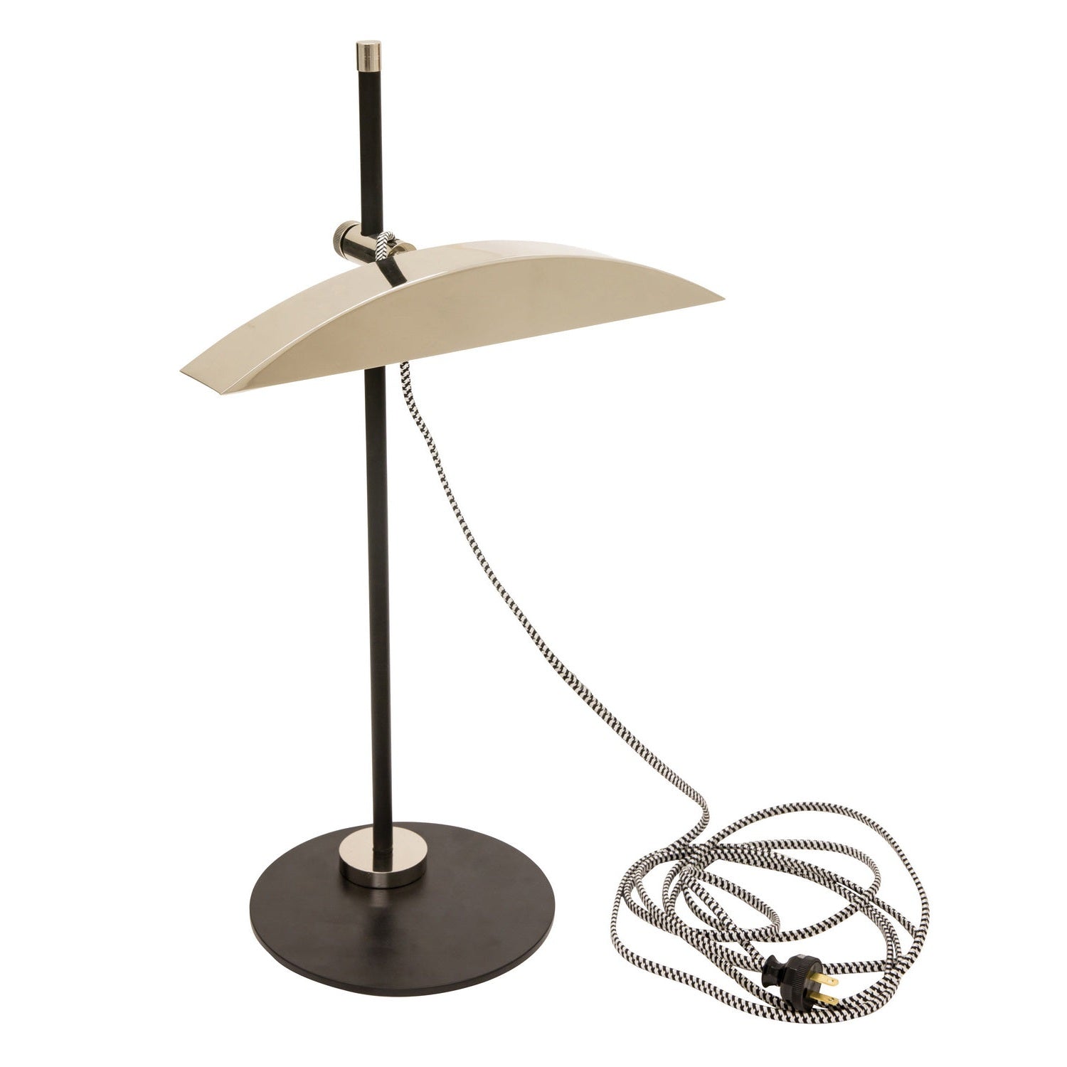 House of Troy - DSK500-BLKPN - LED Table Lamp - Shelburne - Matte Black/Polished Nickel
