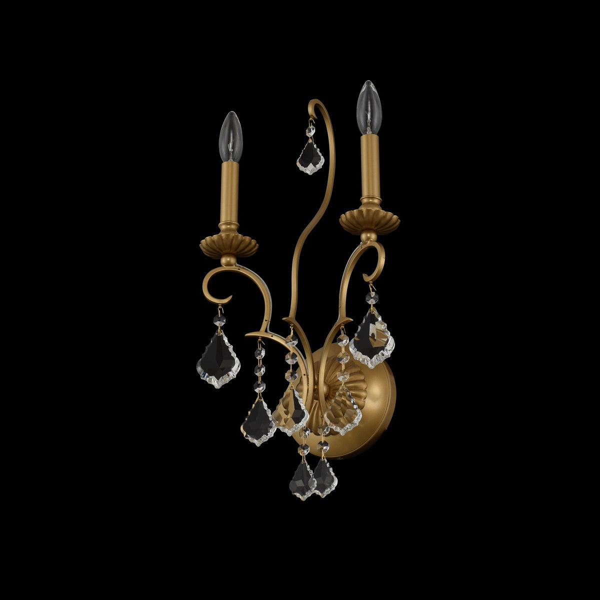 Allegri - 027421-047-FR001 - Two Light Wall Bracket - Elise - Gold Patina