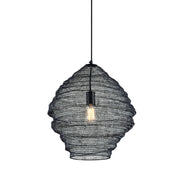 Troy Lighting - F6772-SBK - One Light Pendant - Wabi Sabi - Soft Black