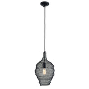 Troy Lighting - F6775-SBK - One Light Pendant - Wabi Sabi - Black