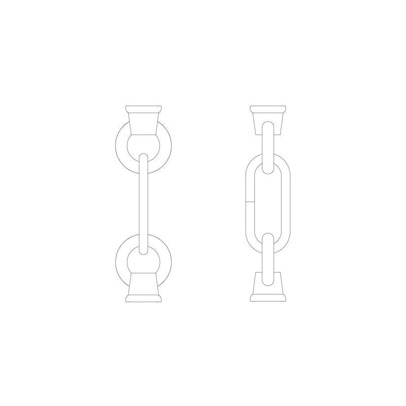 Generation Lighting - 9122-12 - Link and Loop - Replacement Chain - Black
