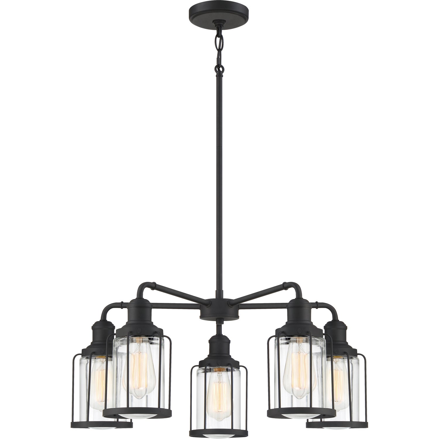 Quoizel - LUD5026EK - Five Light Chandelier - Ludlow - Earth Black