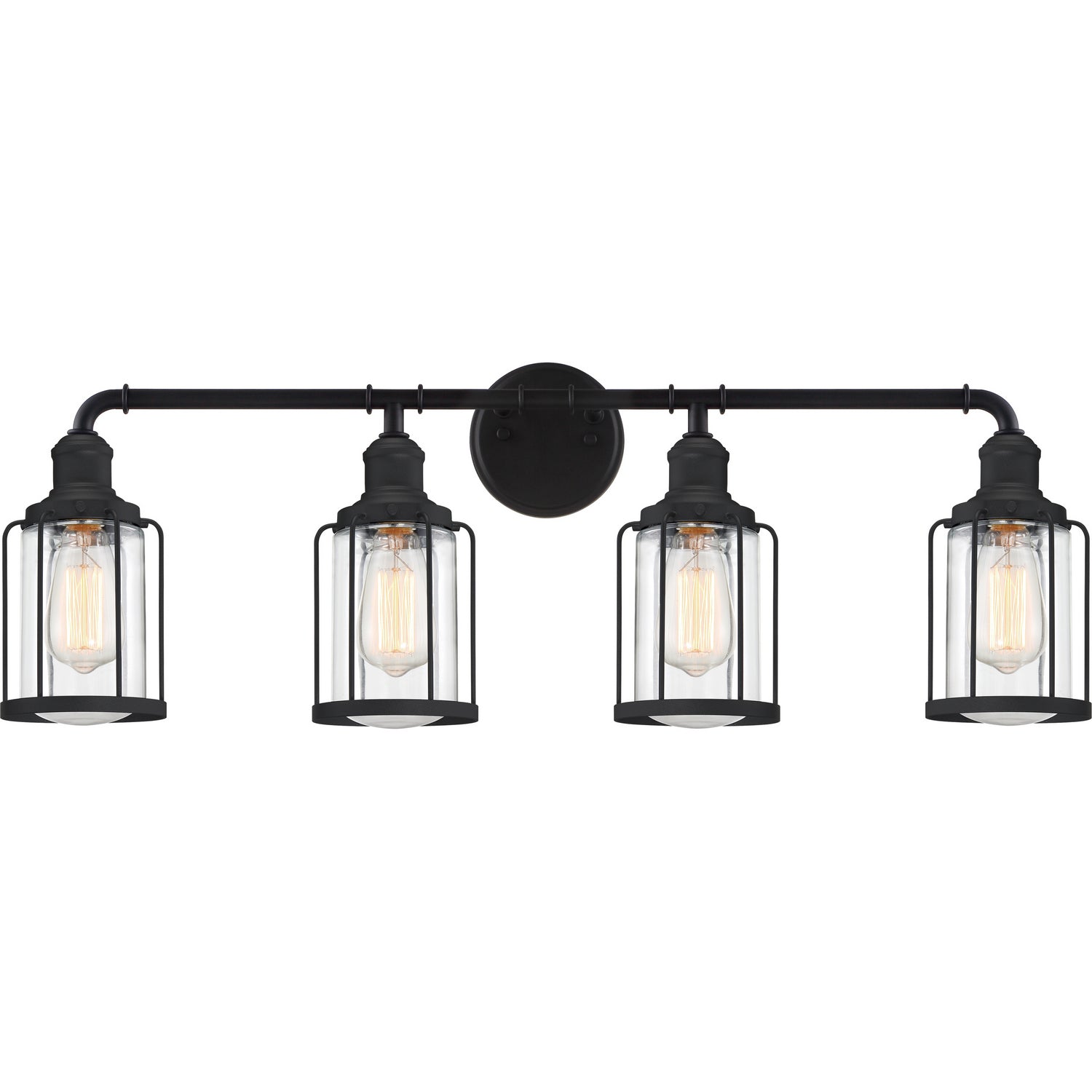 Quoizel - LUD8634EK - Four Light Bath - Ludlow - Earth Black