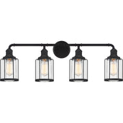 Quoizel - LUD8634EK - Four Light Bath - Ludlow - Earth Black