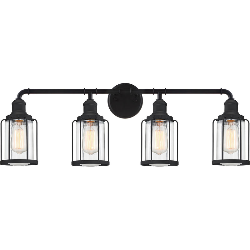 Quoizel - LUD8634EK - Four Light Bath - Ludlow - Earth Black