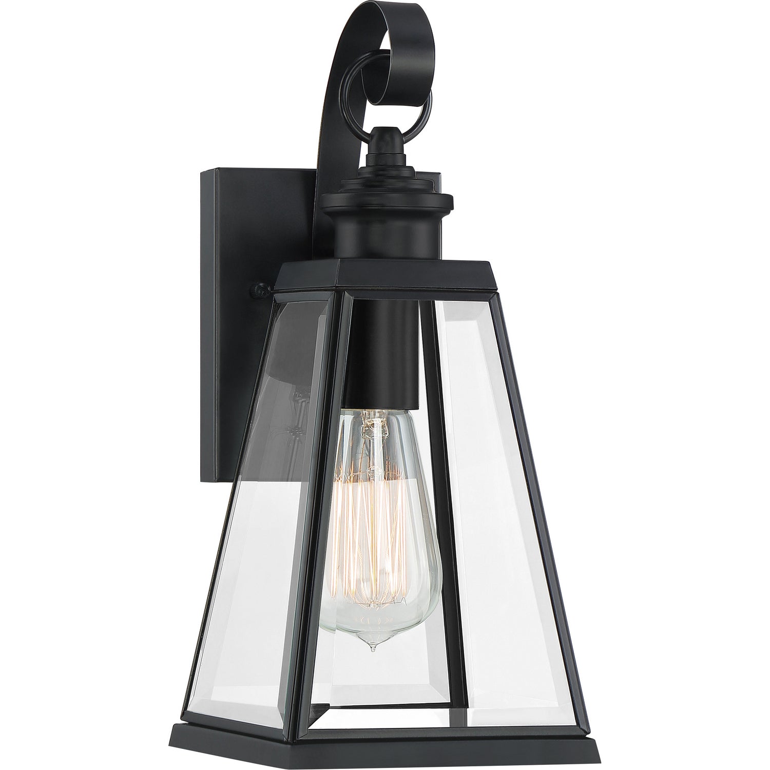 Quoizel - PAX8405MBK - One Light Outdoor Wall Lantern - Paxton - Matte Black