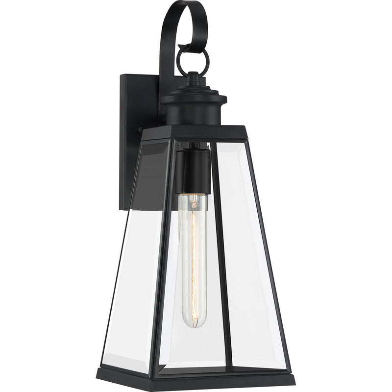 Quoizel - PAX8407MBK - One Light Outdoor Wall Lantern - Paxton - Matte Black