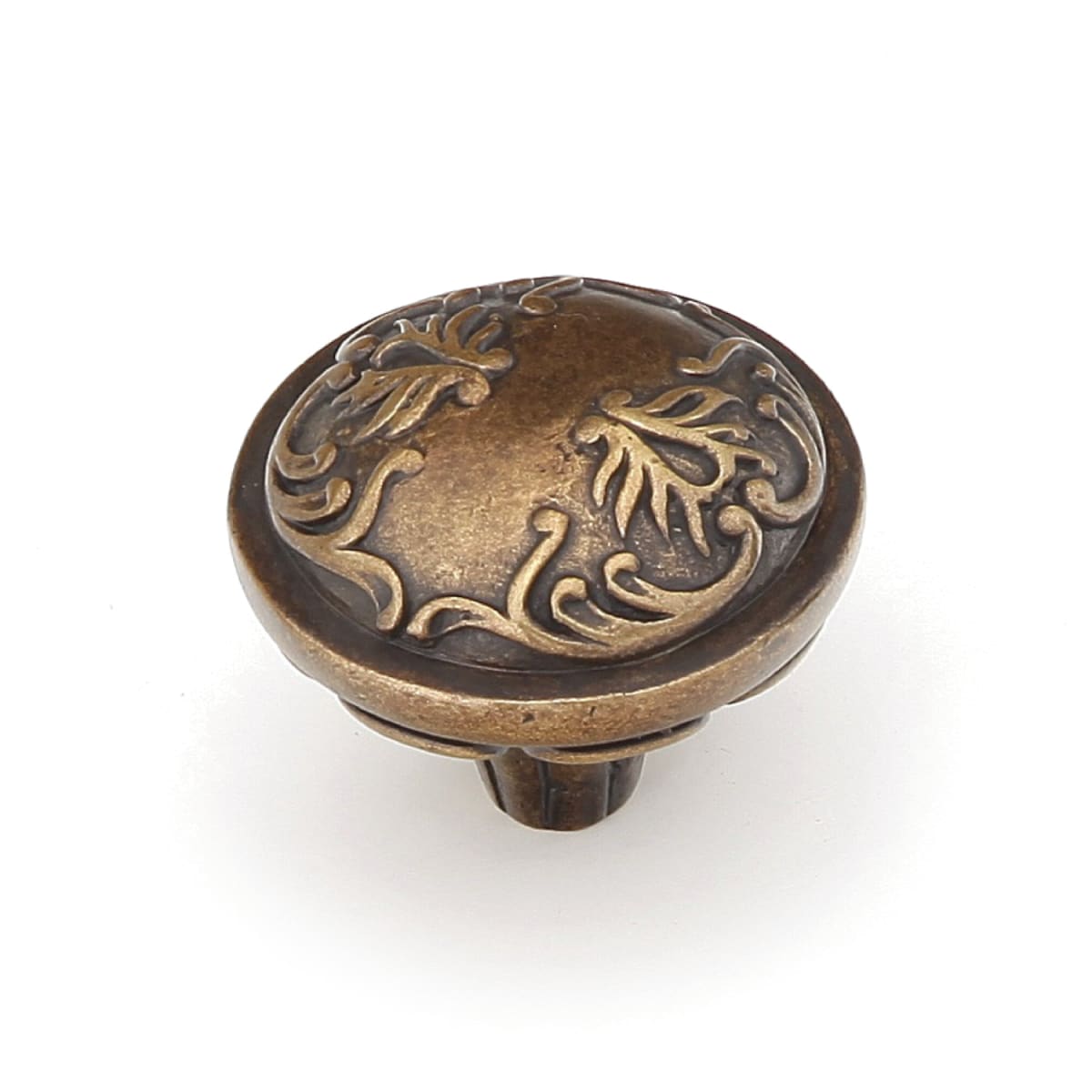 Cantata 1-3/16" Decorative Venetian Round Solid Brass Luxury Scrolled Cabinet Knob from Symphony Elegance