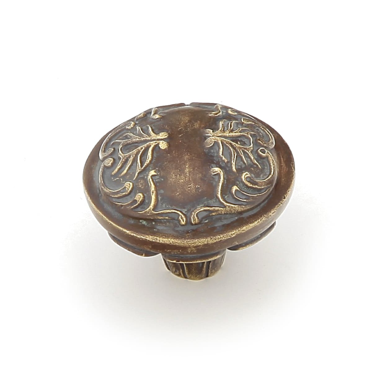 Cantata 1-3/16" Decorative Venetian Round Solid Brass Luxury Scrolled Cabinet Knob from Symphony Elegance