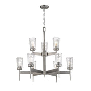 Z-Lite - 1932-9AN - Nine Light Chandelier - Flair - Antique Nickel
